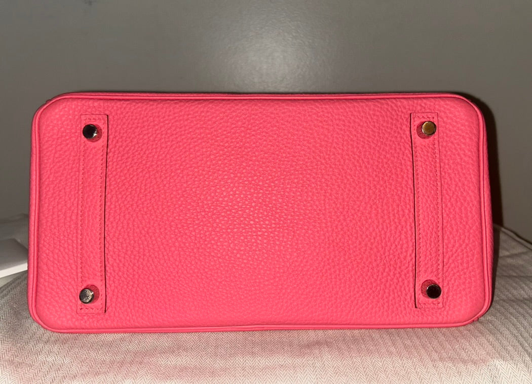 HERMÈS Birkin 30 Rose Jaipur Pink Togo Leather Palladium Hardware Bag