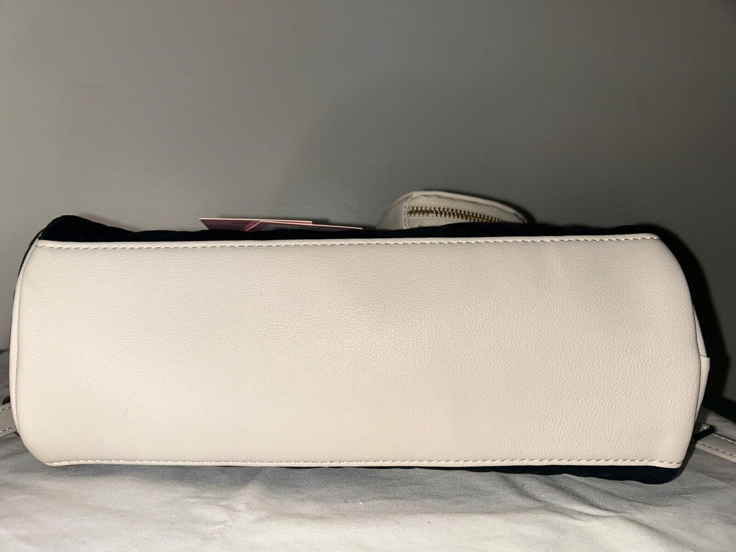 NEW! NWT JUICY COUTURE Royal Moment Velour Quilted Bowler Bag Black/Crystal