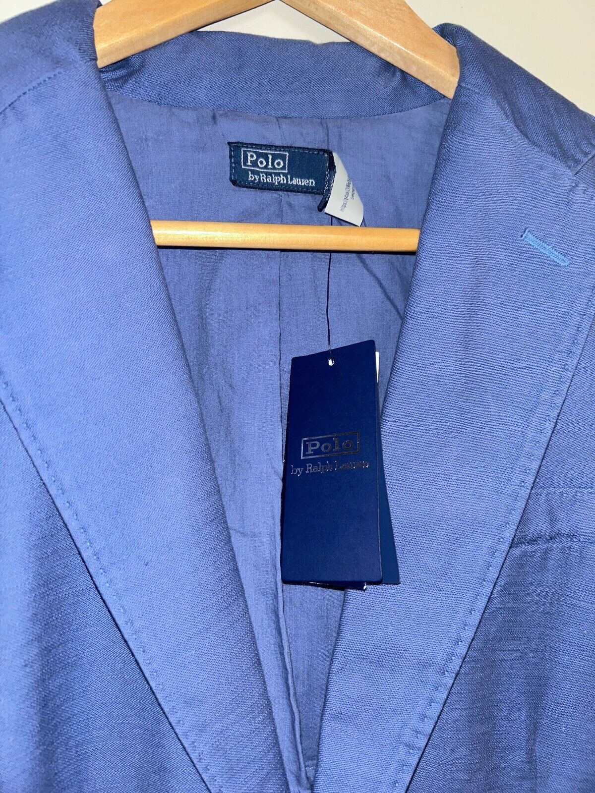 $ 498 NEW! NWT RALPH LAUREN Cotton Sateen Blazer Slate Blue Size 8