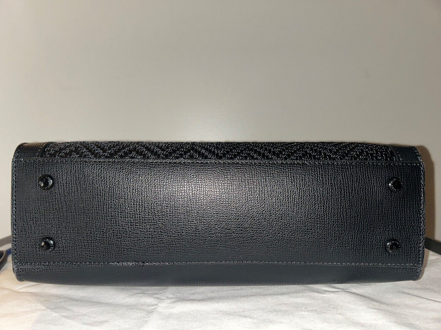 NEW! NWT KARL LAGERFELD Paris Nouveau Large Logo Tote Black