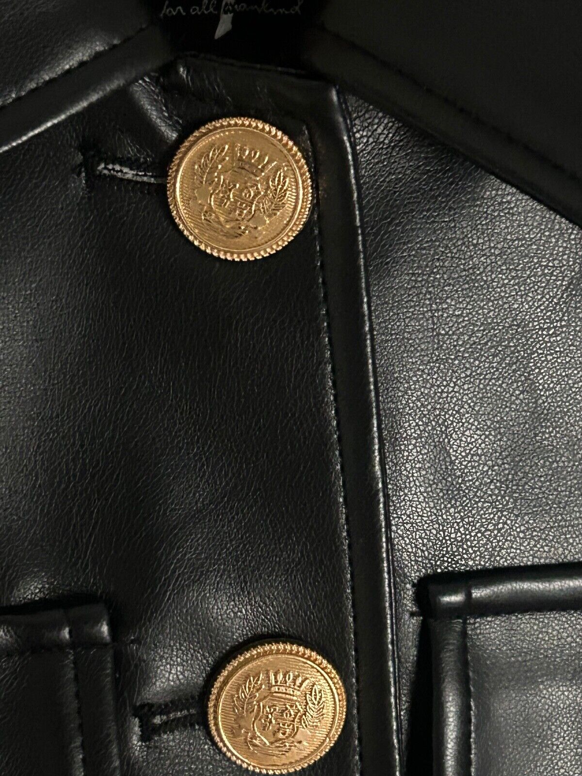 NEW! NWT 7 FOR ALL MANKIND Mixed Media Faux-Leather/Knit Jacket in Black Size S