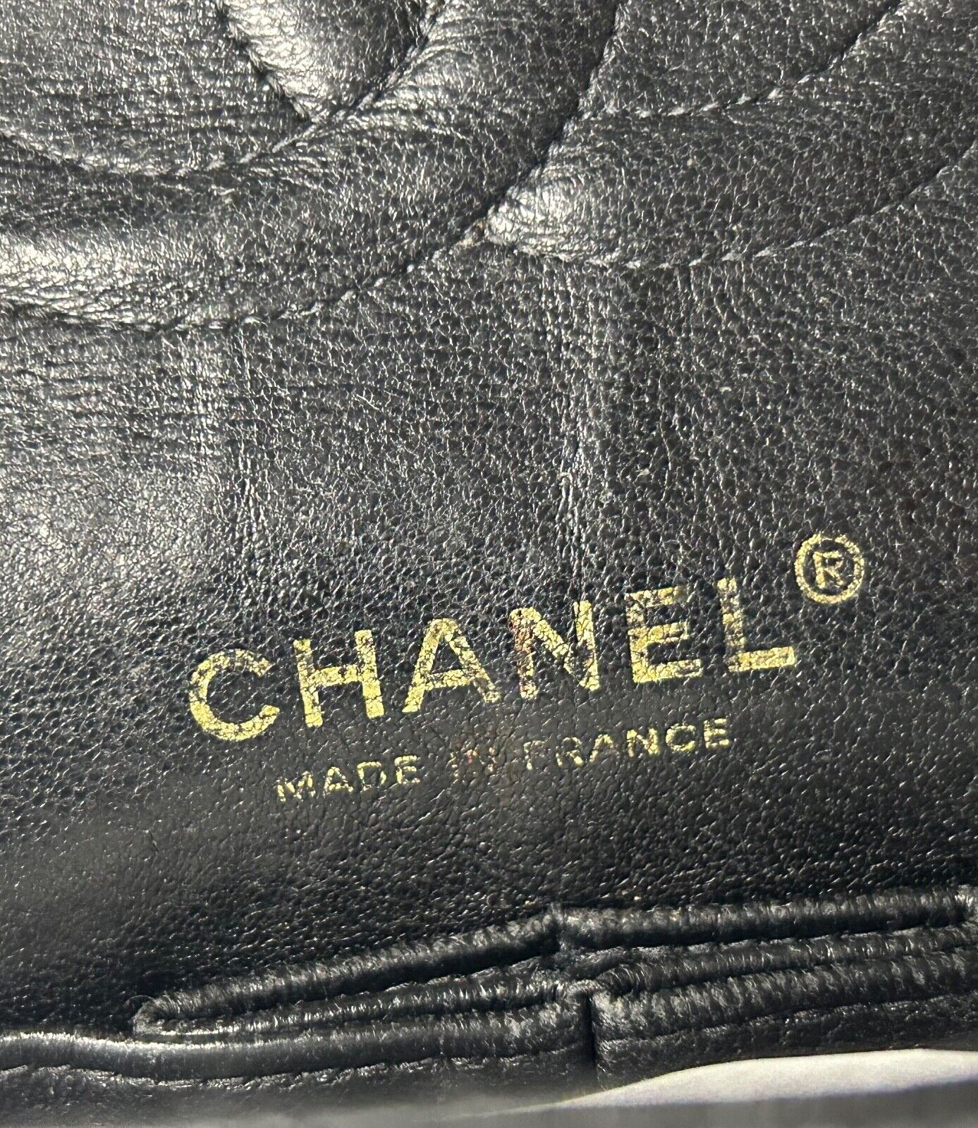 CHANEL Classic Medium Double Flap Quilted Caviar Leather Handbag Black 24K Gold