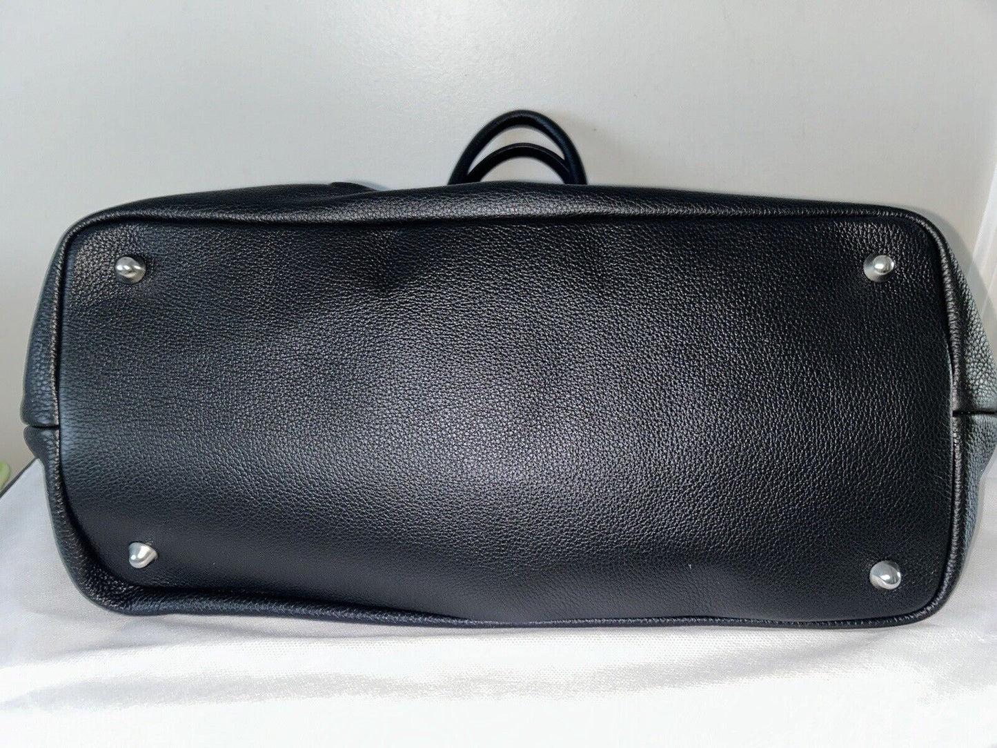 NEW! NWT IO PELLE Italy Large 3D Skull Leather Weekender Tote Bag Black