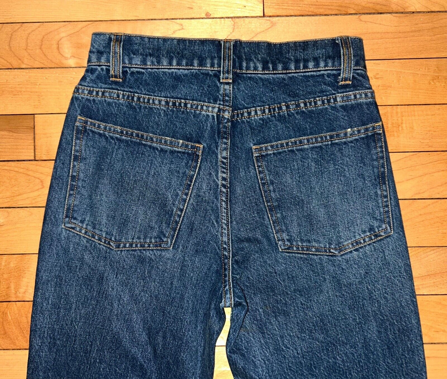 $395 NEW! NWT CO High Rise Tapered Straight Leg Denim Jeans Indigo Size 24