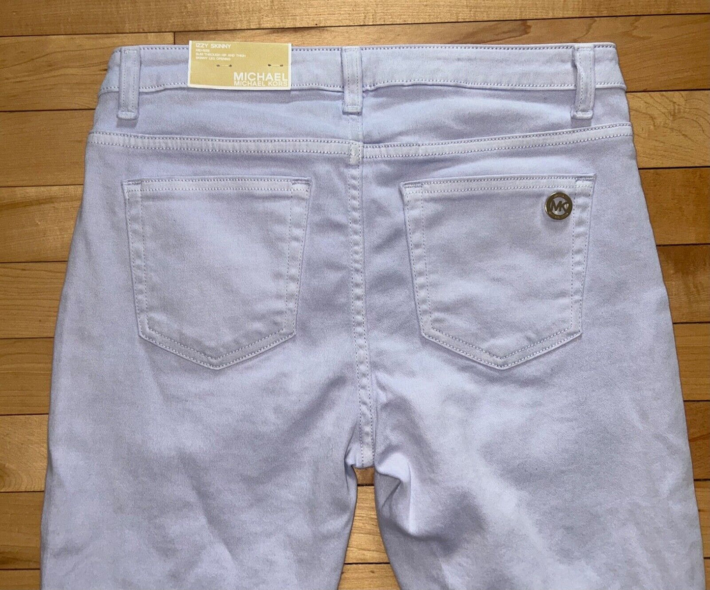 $110 NEW ! NWT MICHAEL KORS Izzy Skinny Jeans in Lilac Size 4