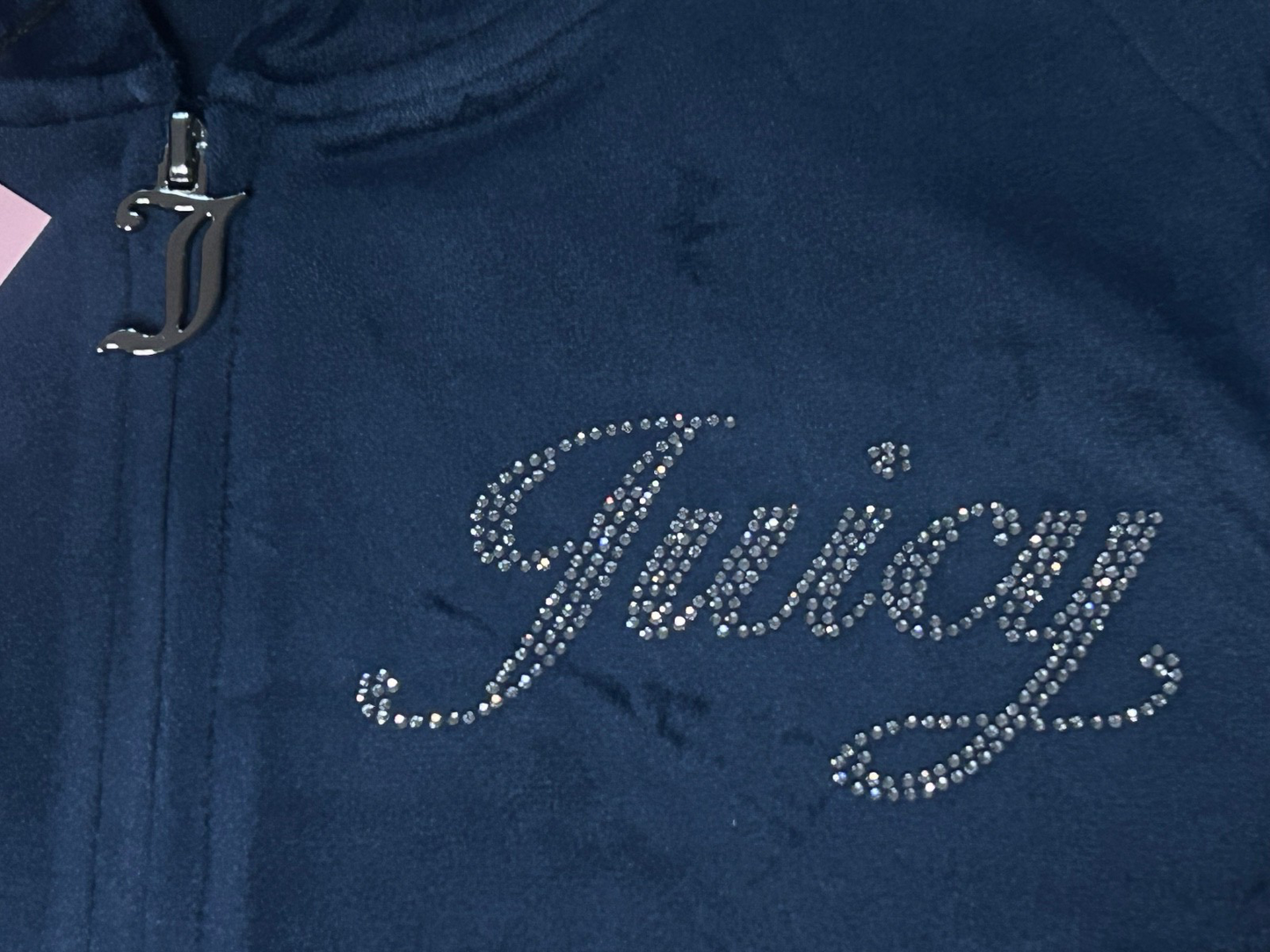 NEW! NWT JUICY COUTURE Velour OG Bling Tracksuit Set in Regal Blue Size S
