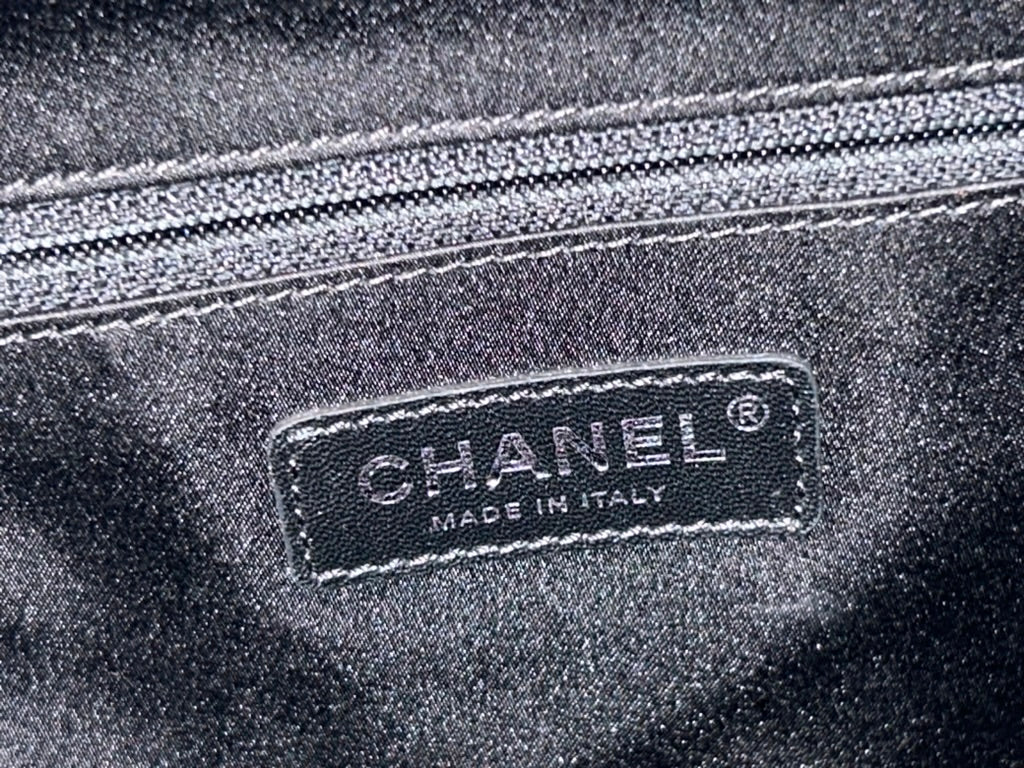 CHANEL Tweed Nylon Quilted Astronaut Essentials Medium Backpack in White/Black