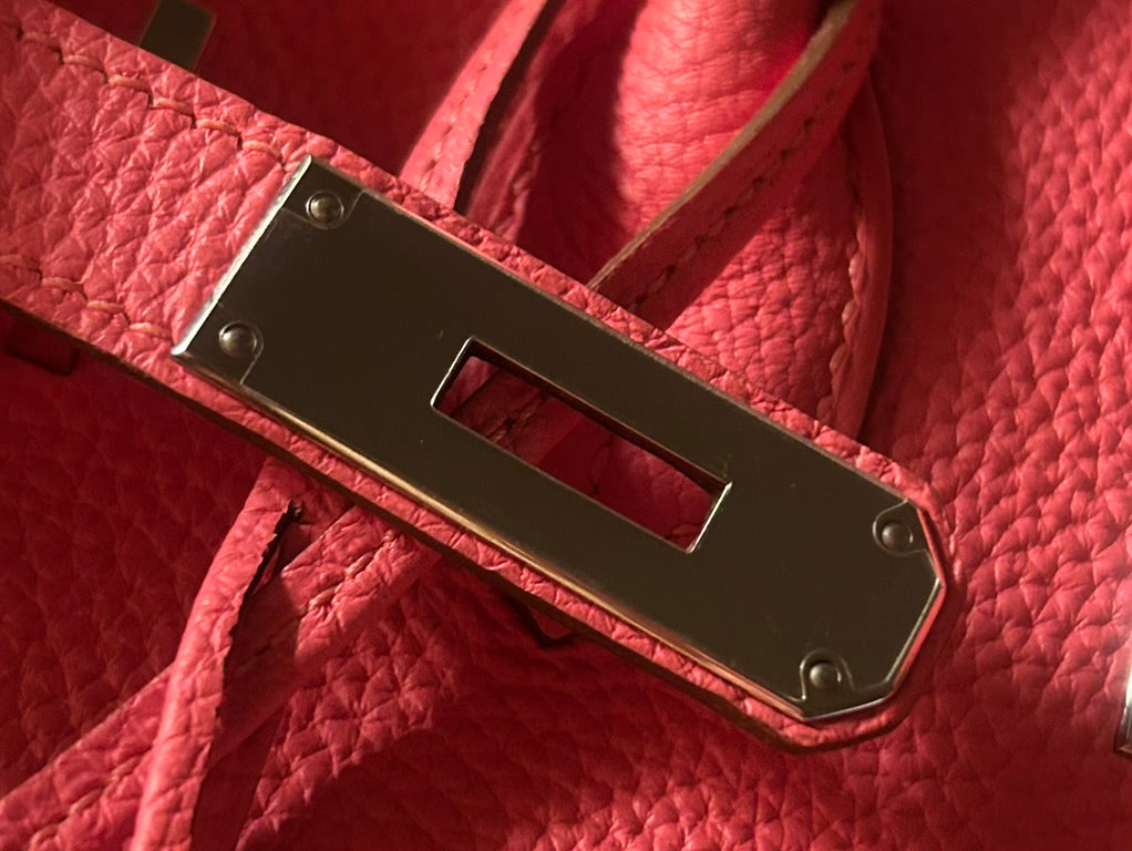 HERMÈS Birkin 30 Rose Jaipur Pink Togo Leather Palladium Hardware Bag