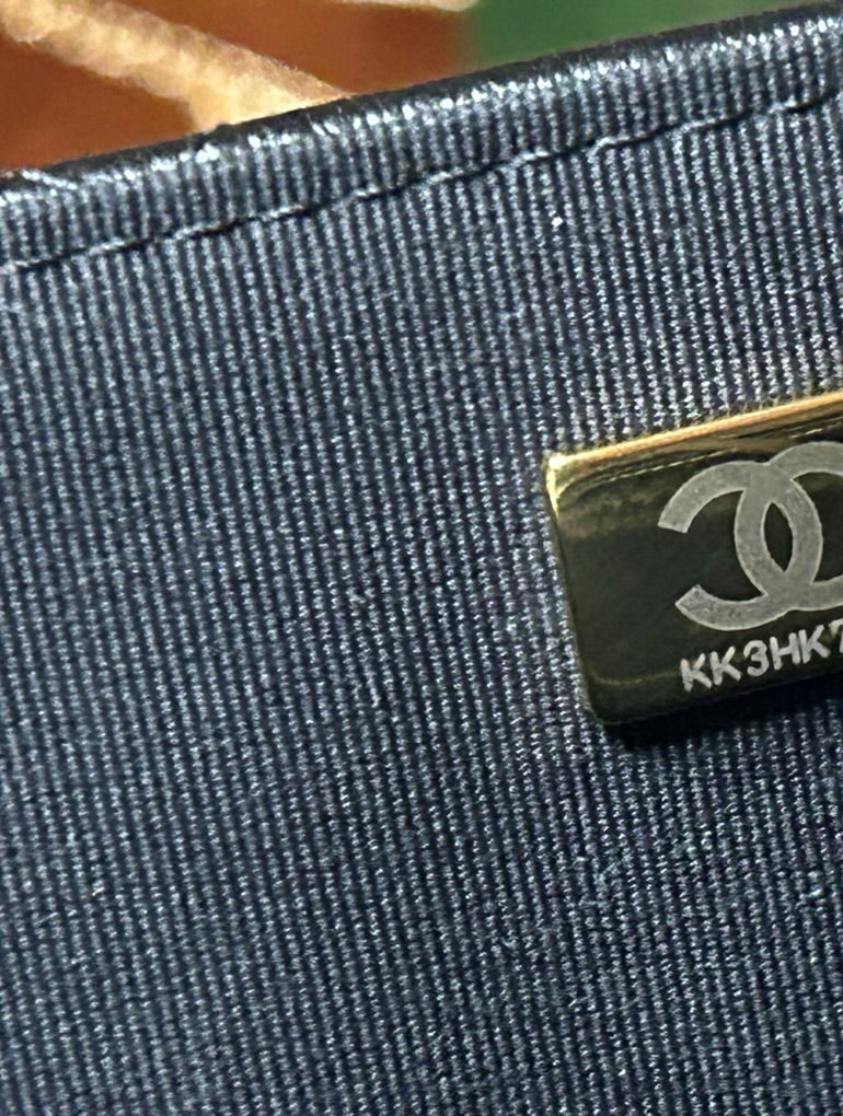 CHANEL 24C XXL Travel Flap Bag Quilted Calfskin Leather Black / Gold Hardware