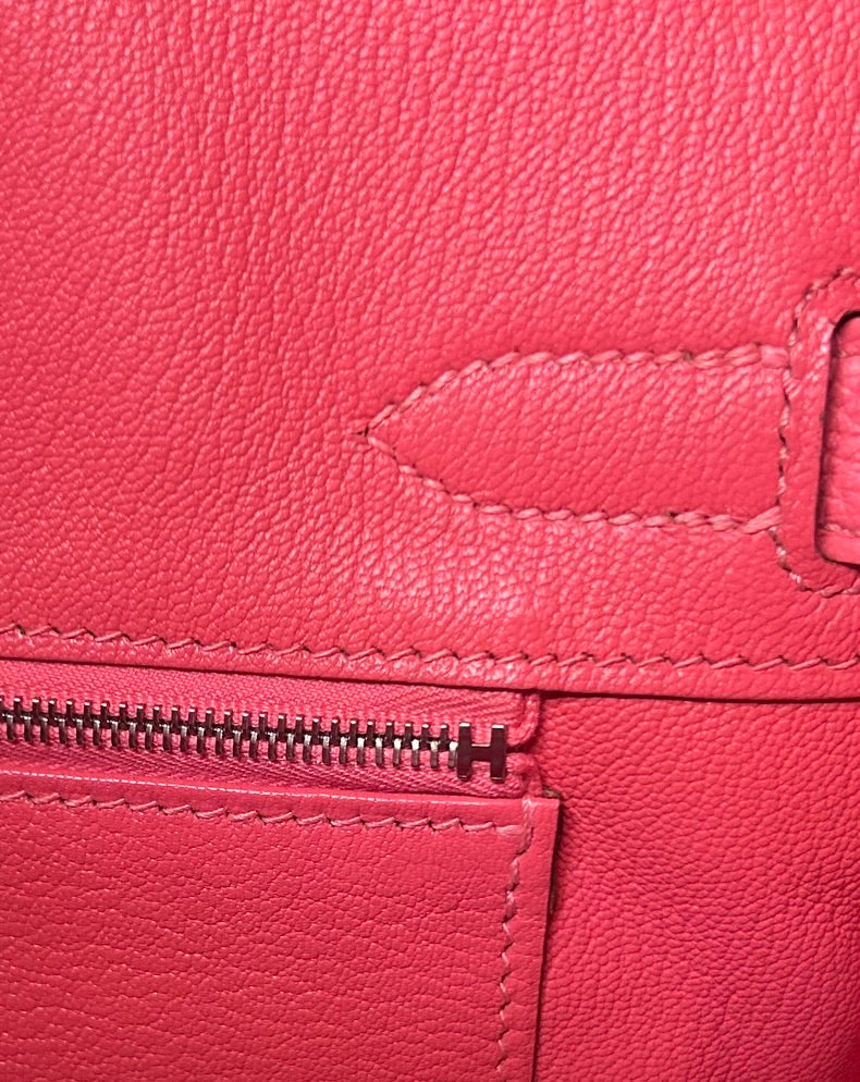 HERMÈS Birkin 30 Rose Jaipur Pink Togo Leather Palladium Hardware Bag
