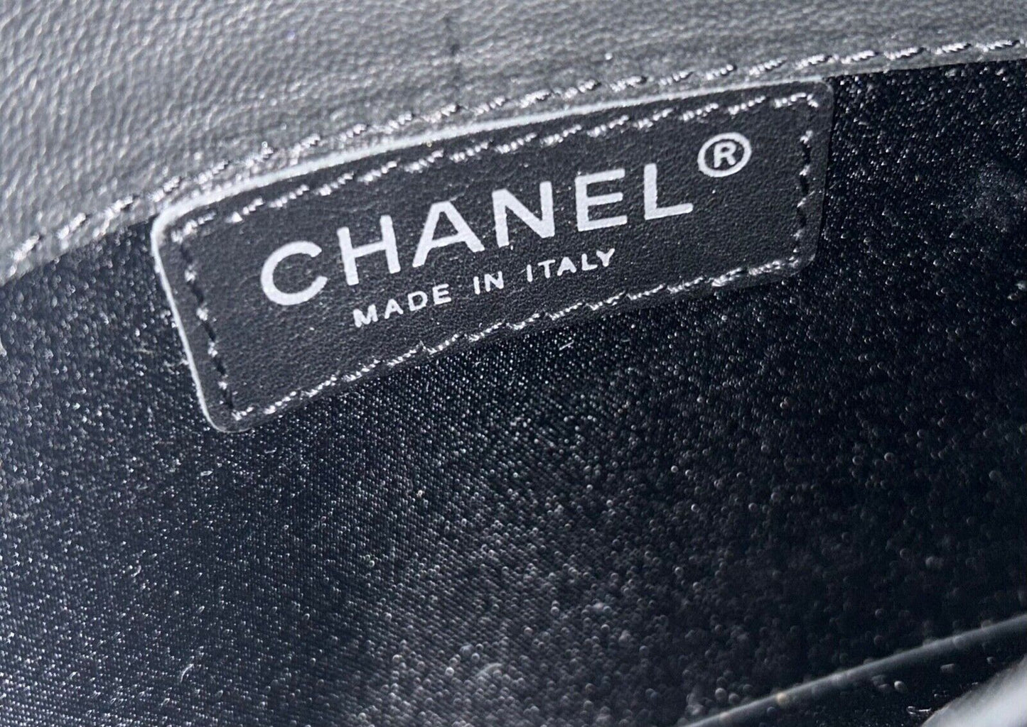 CHANEL Classic Quilted Patent Leather East West Shoulder Bag WOC Black