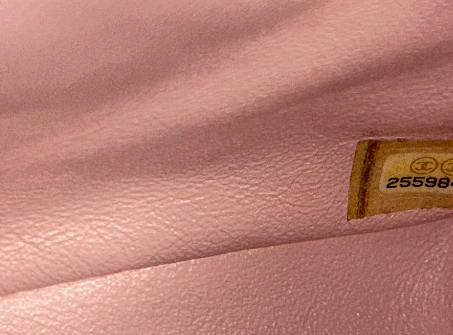 CHANEL 19C Mini Square Classic Flap Bag Quilted Lambskin in Lilac Pink