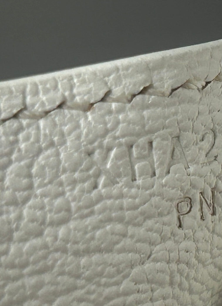 HERMÈS Birkin 35 Blanc White Clemence Leather Gold Hardware Handbag