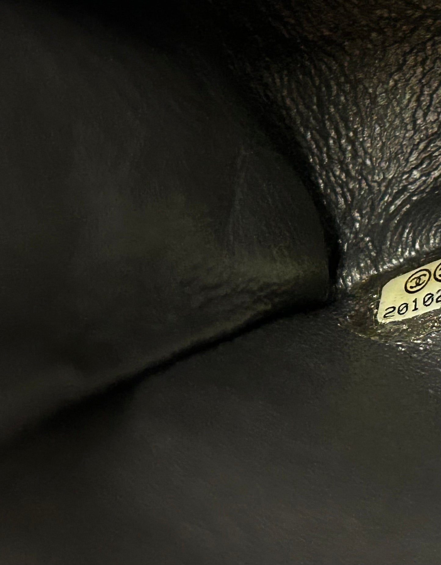 CHANEL Medium Double Flap Metallic Gray Pearlescent Leather Quilted Handbag