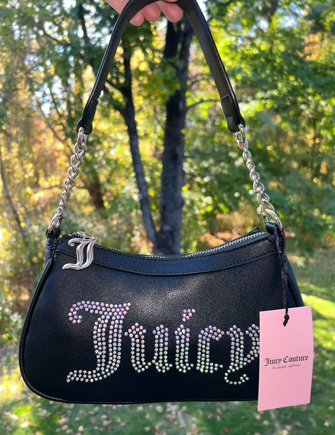 NEW! NWT JUICY COUTURE Obsession Shoulder Bag Black Liquorice