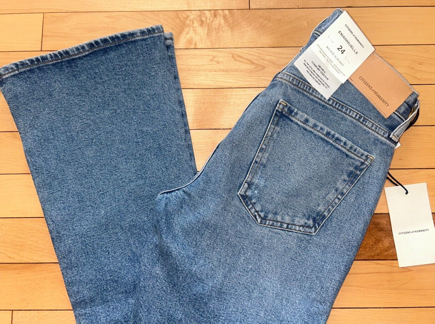 NEW! NWT CITIZENS OF HUMANITY Emannuelle Slim Boot Jean Totem Size 24