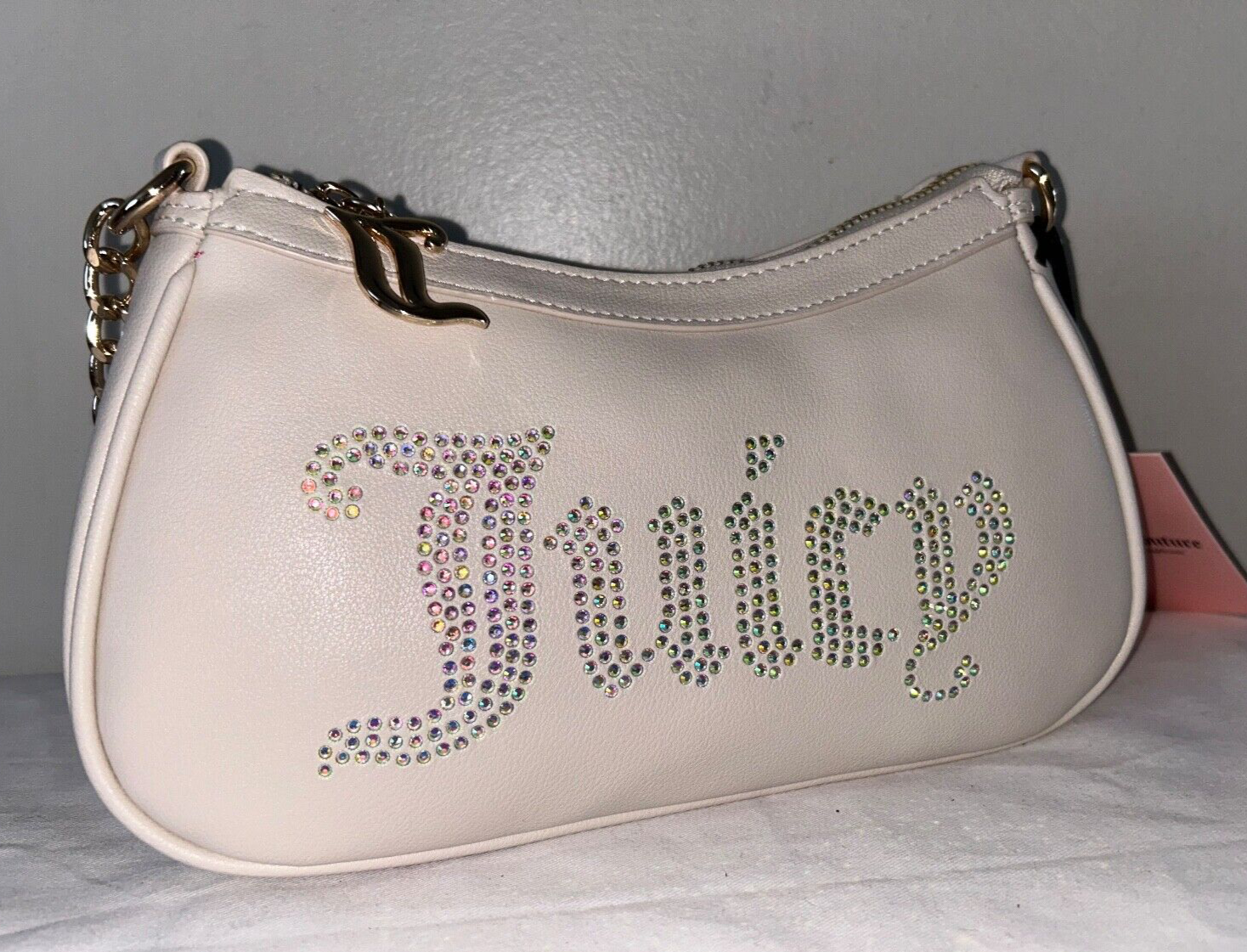 NEW! NWT JUICY COUTURE Obsession Shoulder Bag in Angel Ivory