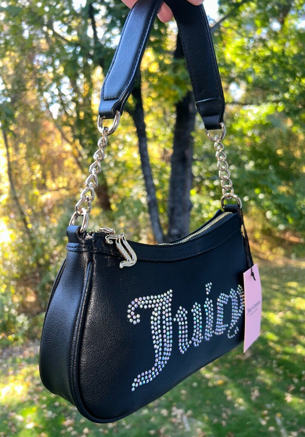 NEW! NWT JUICY COUTURE Obsession Shoulder Bag Black Liquorice