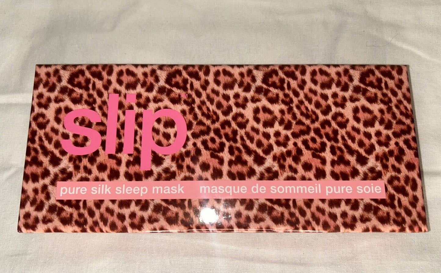 NEW! NIB SLIP Silk Sadie Sleep Mask Leopard Print