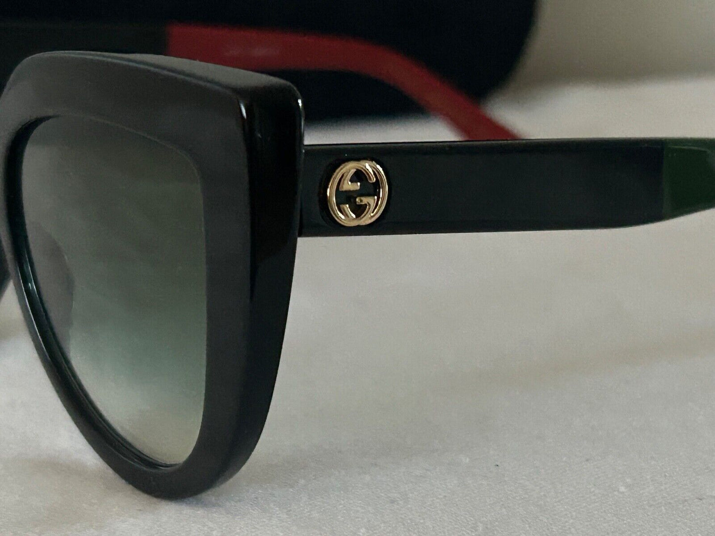 NEW! NWT GUCCI Cat-Eye 53MM Sunglasses Black GG0164SN
