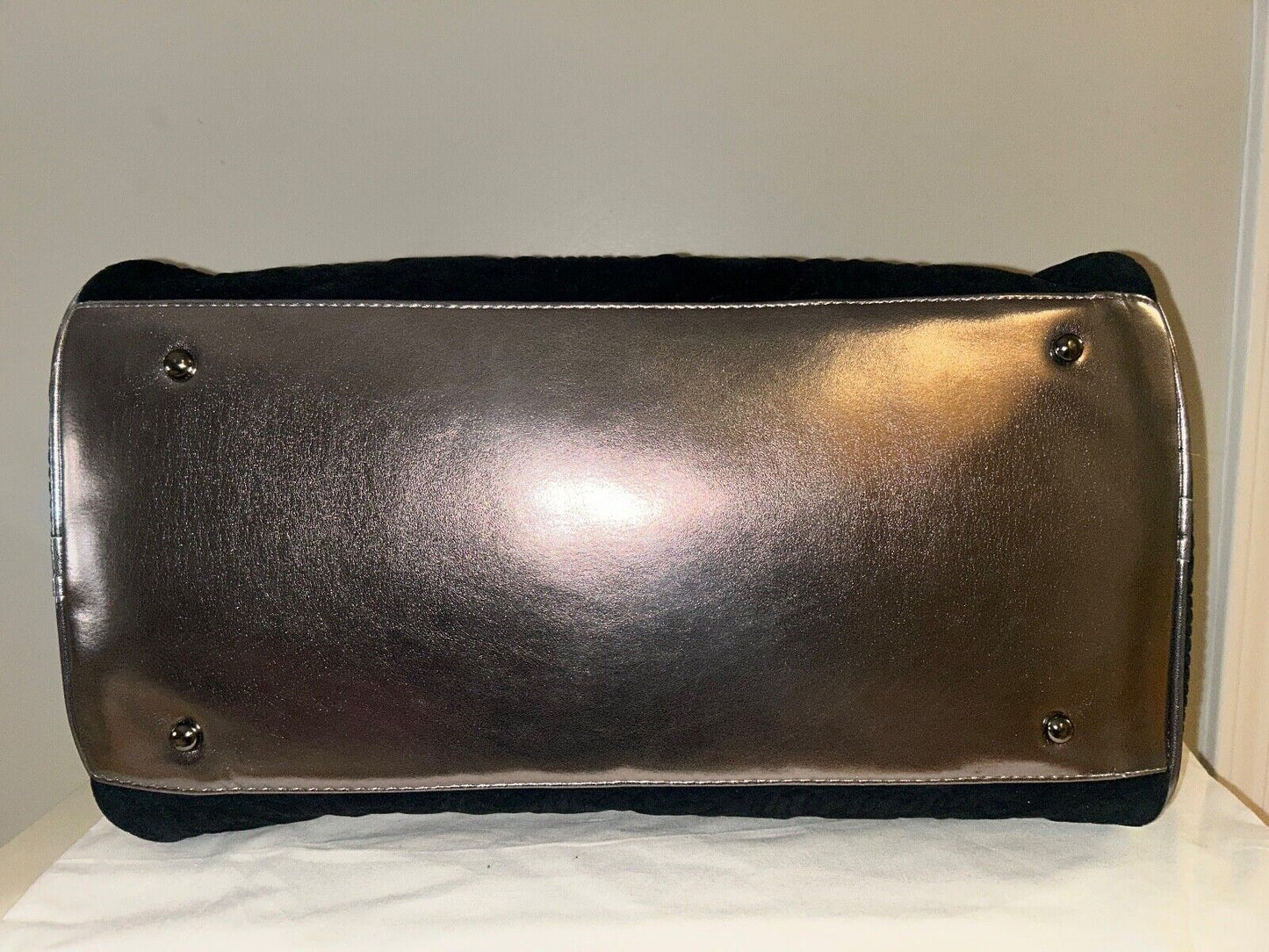 NEW! NWT JUICY COUTURE Vintage Dreams Velour Weekender Bag Black Liquorice