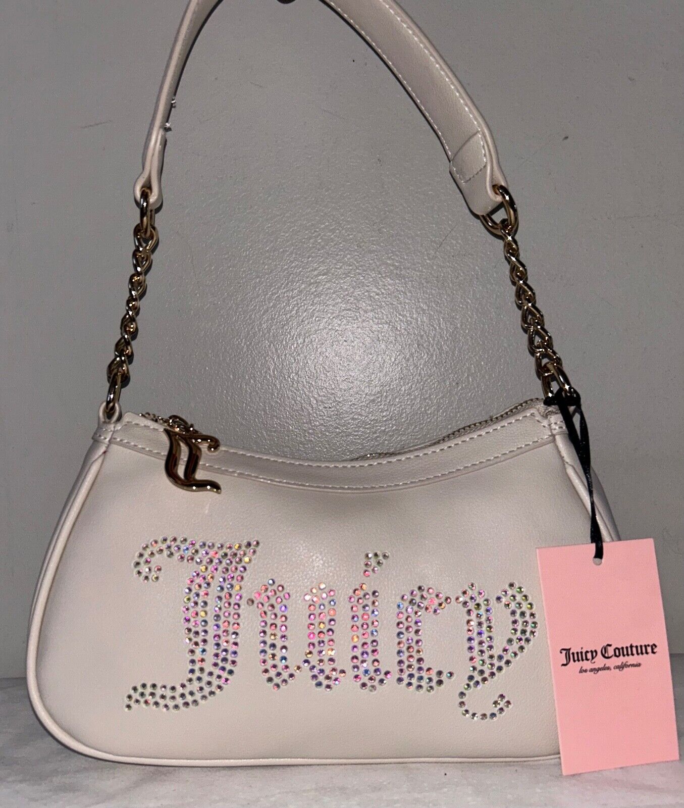 NEW! NWT JUICY COUTURE Obsession Shoulder Bag in Angel Ivory