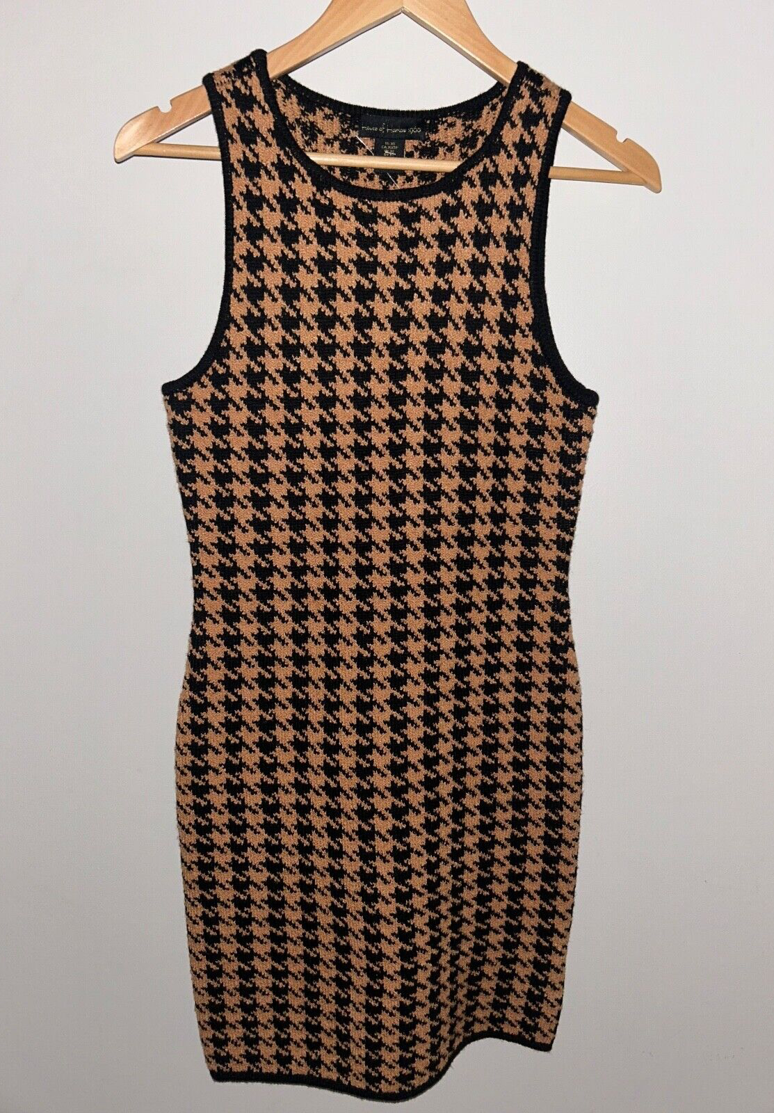 NEW! NWT HOUSE OF HARLOW 1960 Tank Dress & Crop Jacket Set Houndstooth Size XS