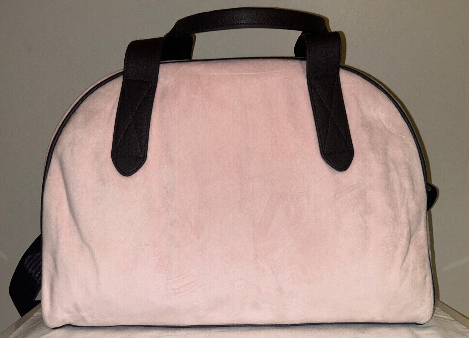 NEW! NWT JUICY COUTURE Heritage Velour Weekender Bag in Powder Blush Pink