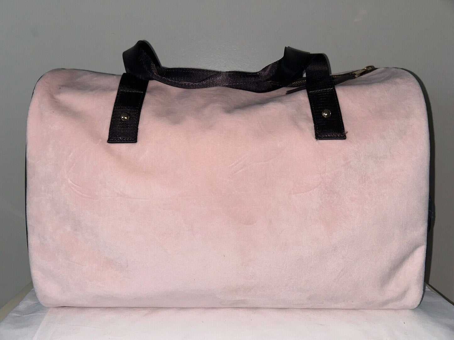 NEW! NWT JUICY COUTURE Heritage Rosie Velour Weekender Bag Powder Blush Pink