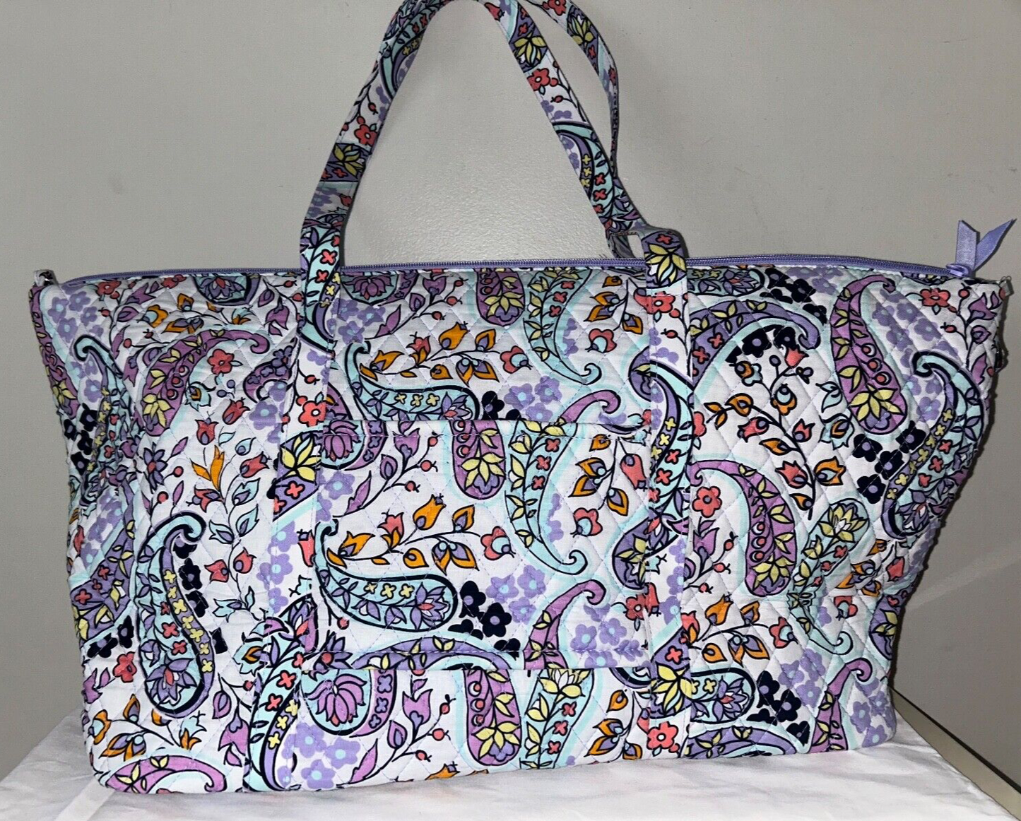 NEW! NWT VERA BRADLEY Deluxe Travel Tote Bag Maddalena Paisley Soft