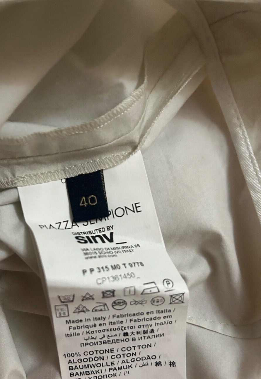 NEW ! NWT PIAZZA SEMPIONE Audrey Crop Pants Cream Yellow Ombre Size 40 (US 4)