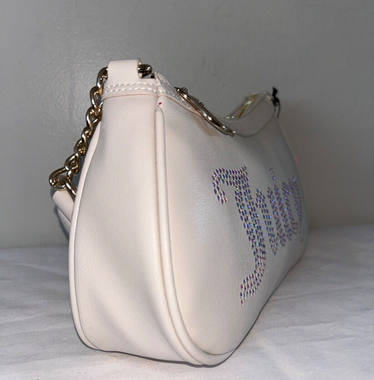 NEW! NWT JUICY COUTURE Obsession Shoulder Bag in Angel Ivory