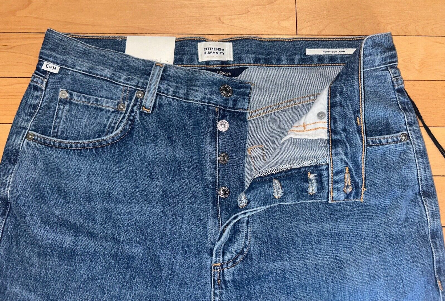 $258 NEW! NWT CITIZENS OF HUMANITY Pony Boy Slouchy Jean Pool Side Size 26