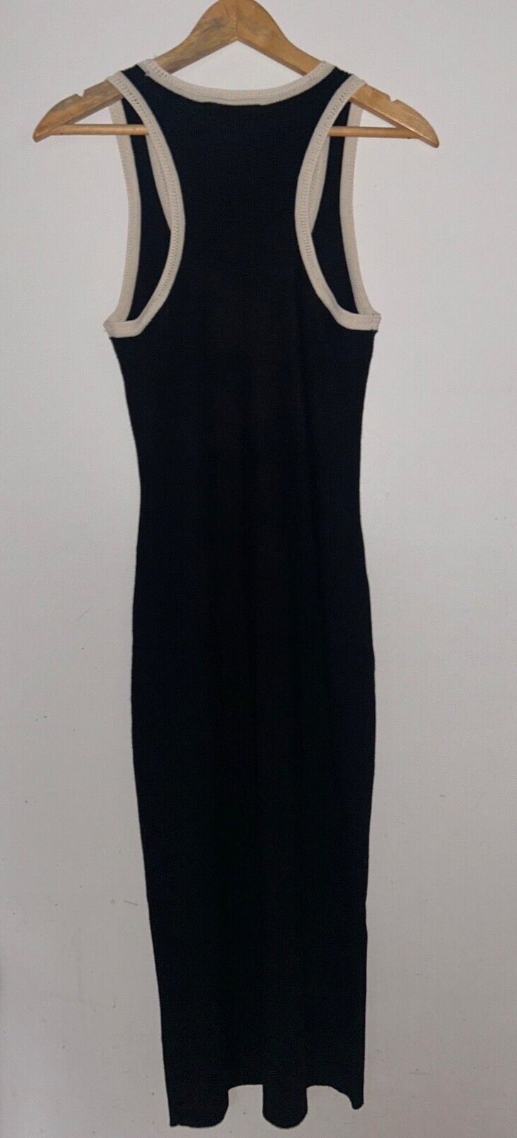 $695 NEW! NWT CAROLINE CONSTAS Knit Stretch Midi Dress Black Size M