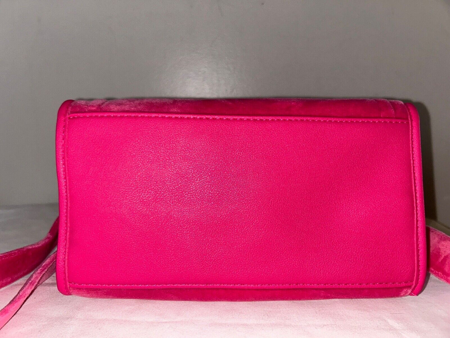 NEW! NWT JUICY COUTURE Velour Big Spender Mini Tote Bag in Hot Pink