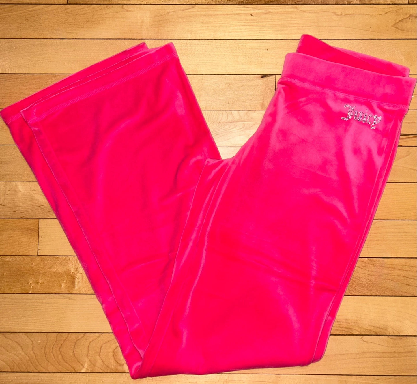 $199 NEW! NWT JUICY COUTURE Velour OG Bling Tracksuit Set Pink Party Size M