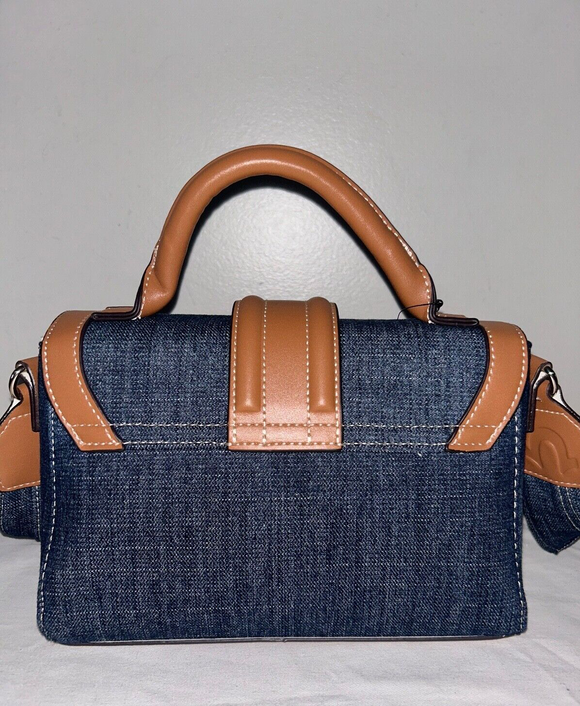 NEW ! NWT TRUE RELIGION Mini Denim Satchel Bag