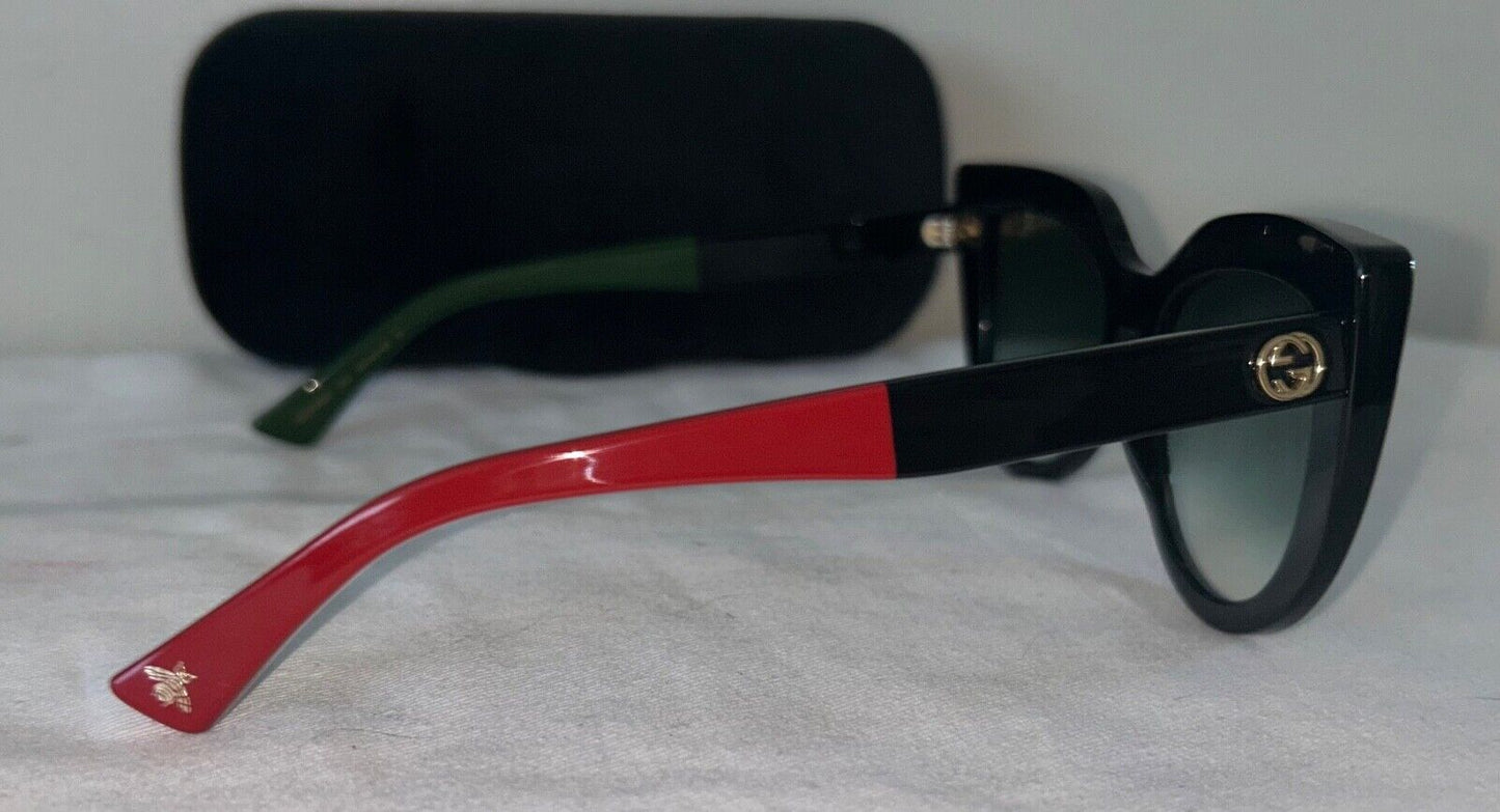 NEW! NWT GUCCI Cat-Eye 53MM Sunglasses Black GG0164SN