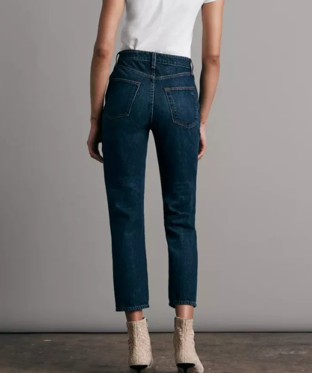 $225 NEW! NWT RAG & BONE Nina High-Rise Cigarette Cambria Dark Wash Size 24