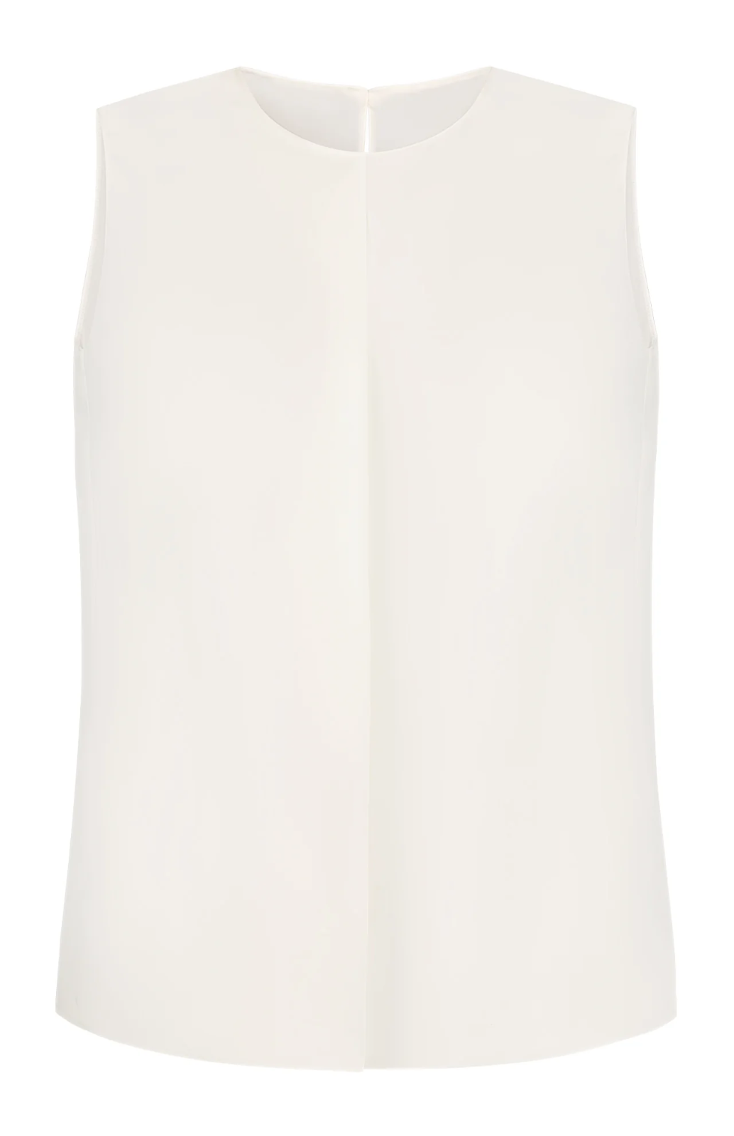 $225 NEW! NWT THEORY Straight Flap 100% Silk Blouse in Ivory Size P