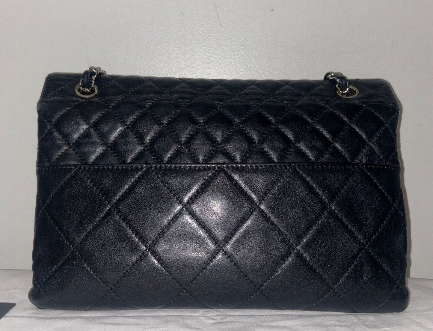 CHANEL Classic In The Business Large Quilted Calfskin Flap Shoulder Bag Black