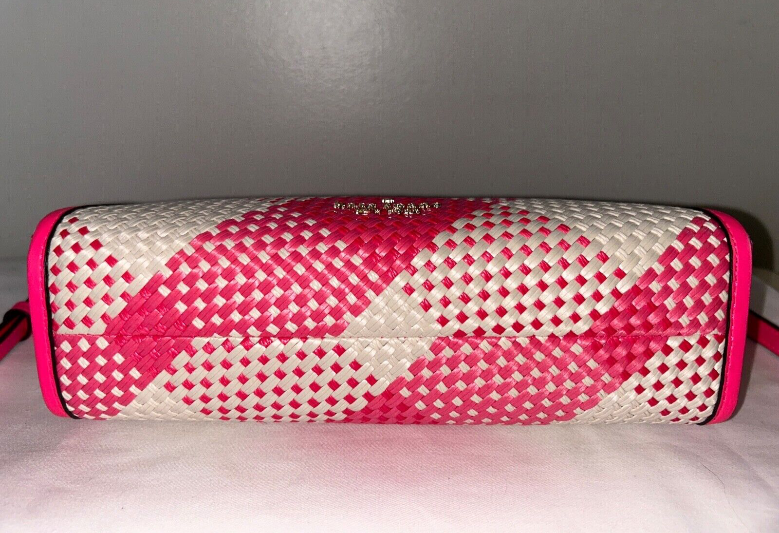 NEW! NWT KATE SPADE Alexia Gingham Crossbody Bag Wild Rose Pink