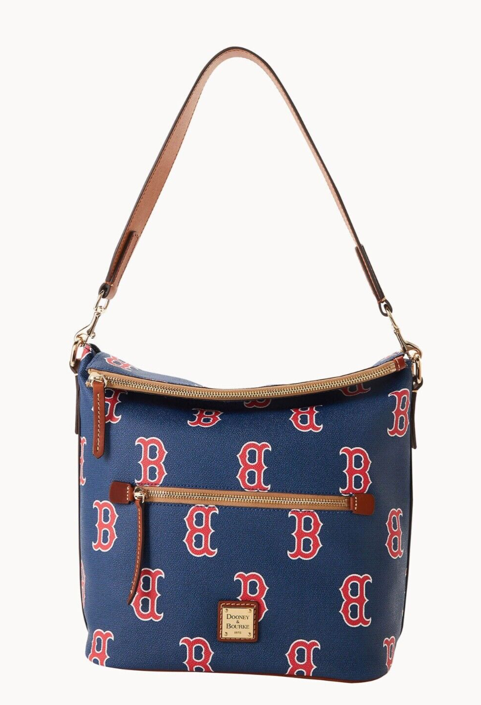 $328 NEW! NWT DOONEY & BOURKE MLB Red Sox Large Sac Shoulder Bag Navy