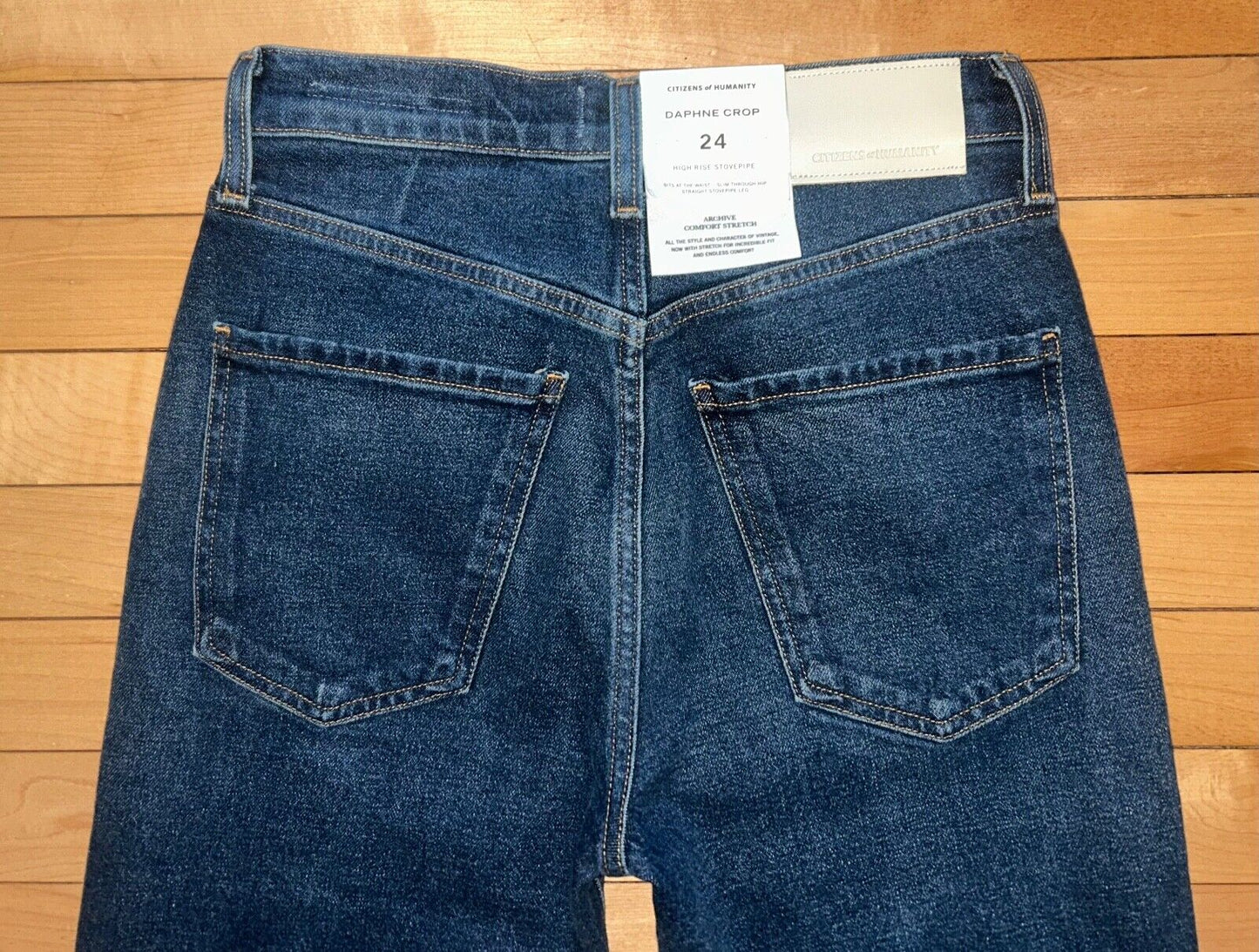 NEW! NWT CITIZENS OF HUMANITY Daphne High Rise Crop Jeans Everdeen Size 24