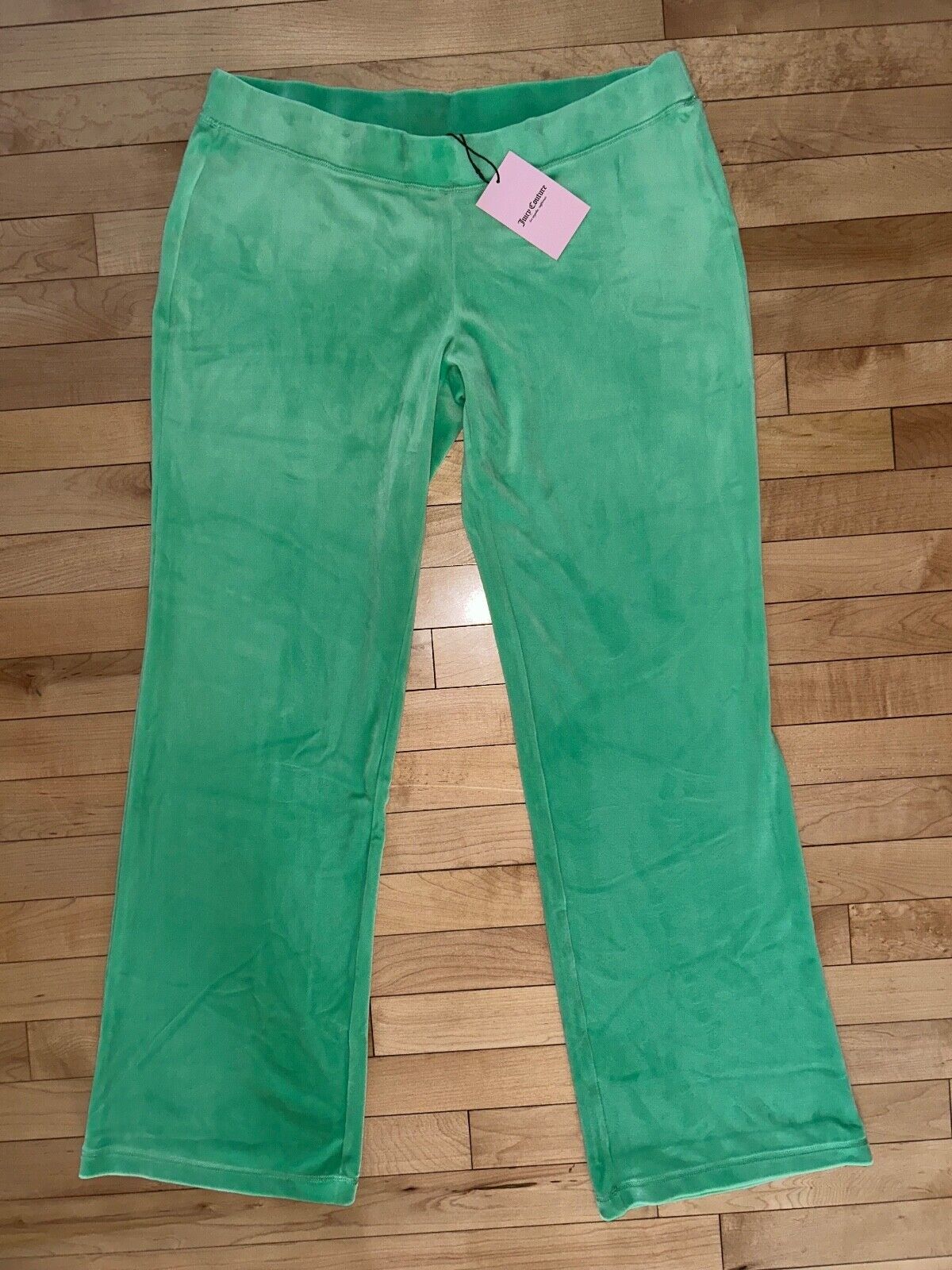 NEW ! NWT JUICY COUTURE Velour Y2K OG Bling Sweatpants Green Size L