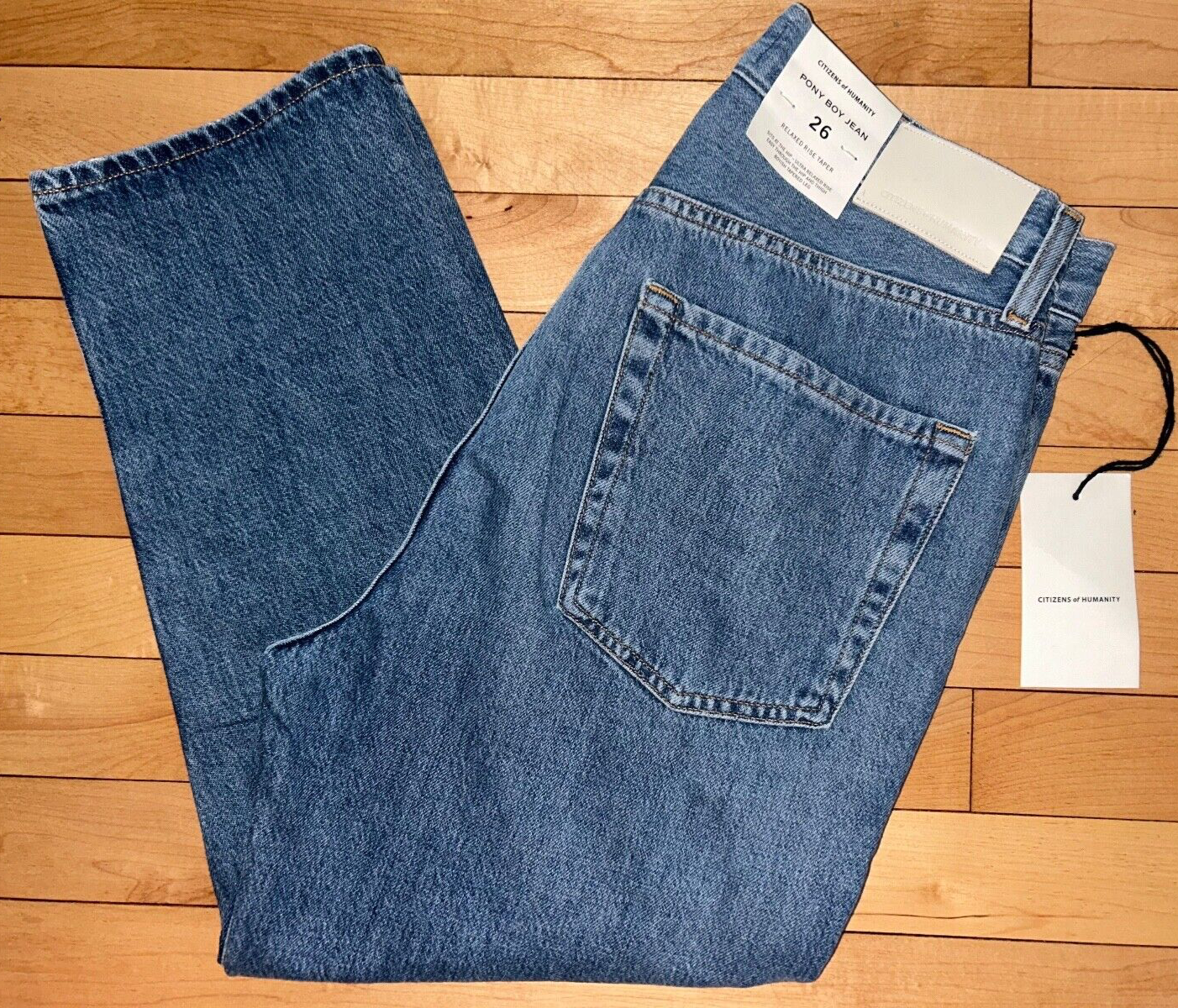 $258 NEW! NWT CITIZENS OF HUMANITY Pony Boy Slouchy Jean Pool Side Size 26