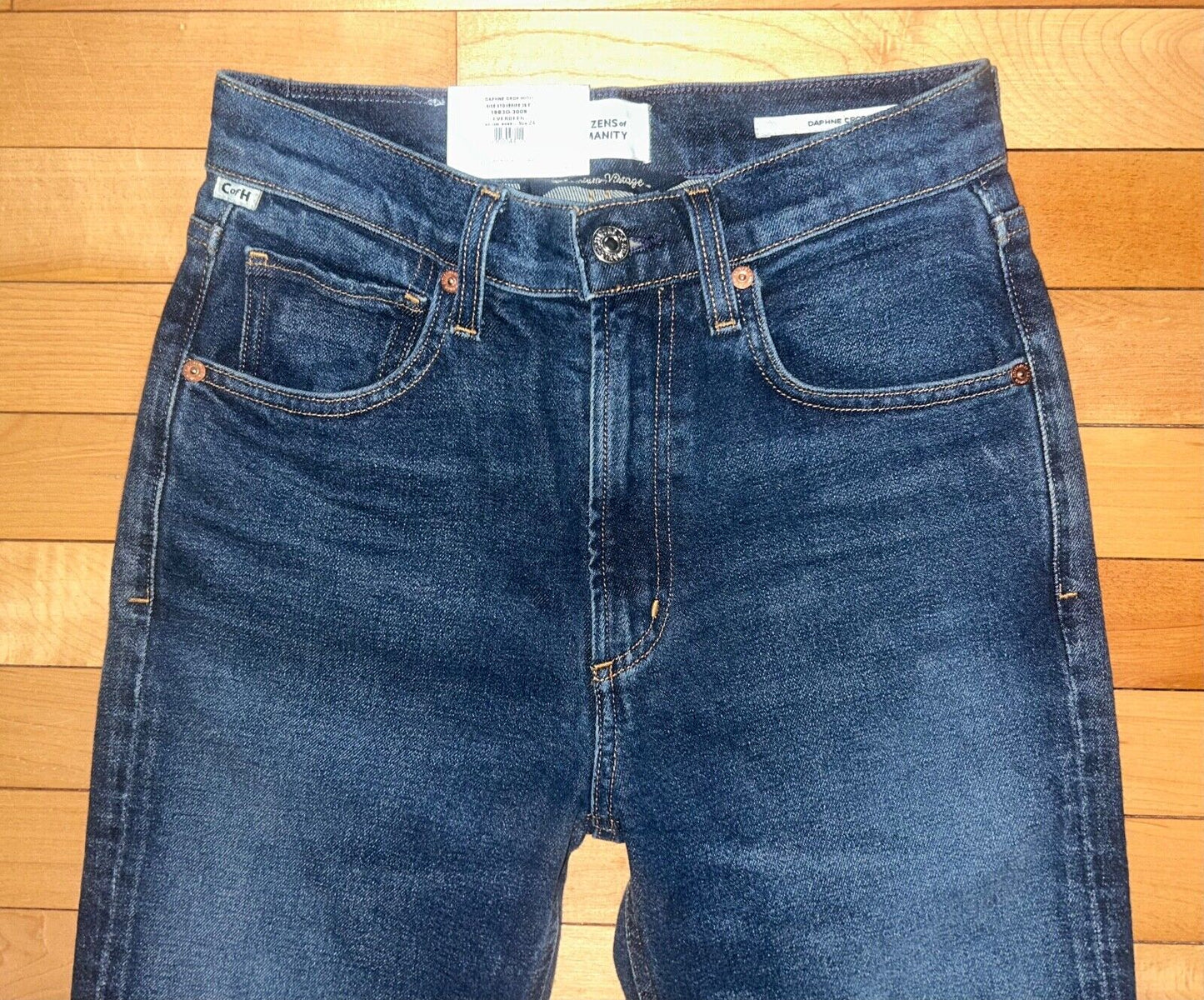 NEW! NWT CITIZENS OF HUMANITY Daphne High Rise Crop Jeans Everdeen Size 24