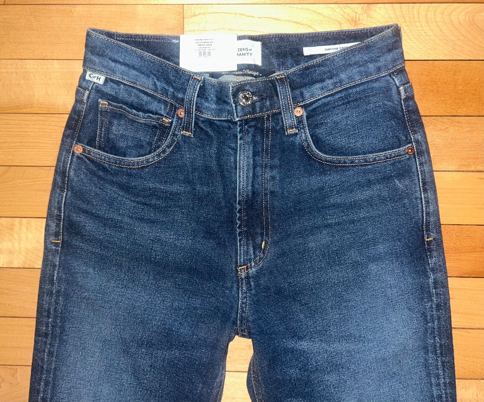 NEW! NWT CITIZENS OF HUMANITY Daphne High Rise Crop Jeans Everdeen Size 24