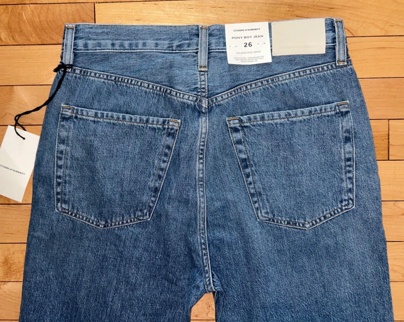 $258 NEW! NWT CITIZENS OF HUMANITY Pony Boy Slouchy Jean Pool Side Size 26