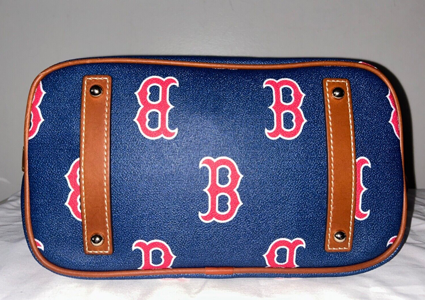 $328 NEW! NWT DOONEY & BOURKE MLB Red Sox Large Sac Shoulder Bag Navy